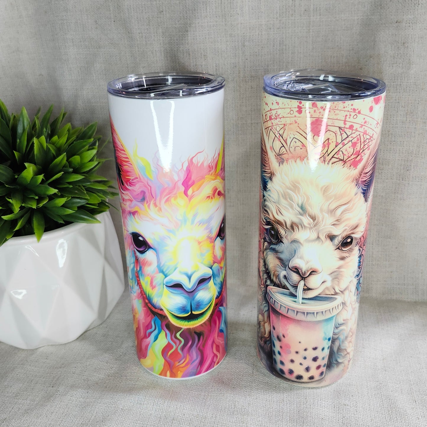 Gobelet Lama multicolore