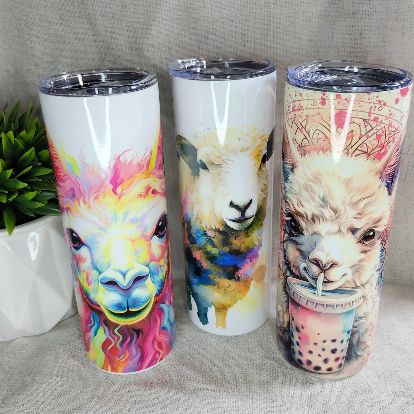 Gobelet Lama multicolore