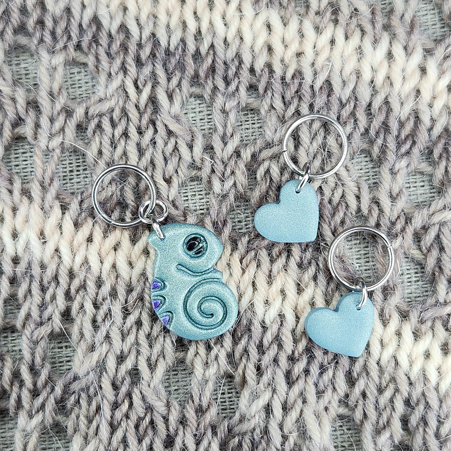 Caméléon vert métallique