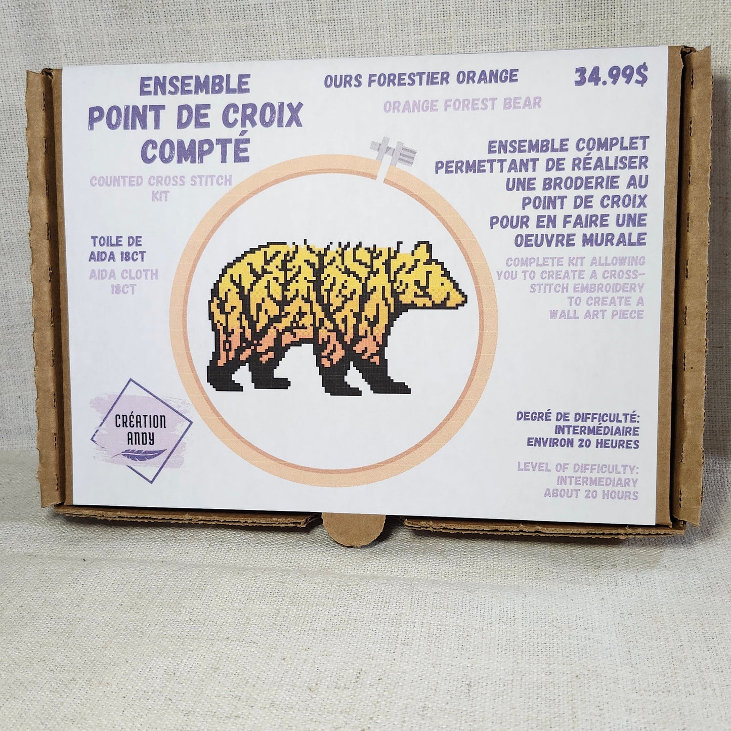 Ours forestier orange