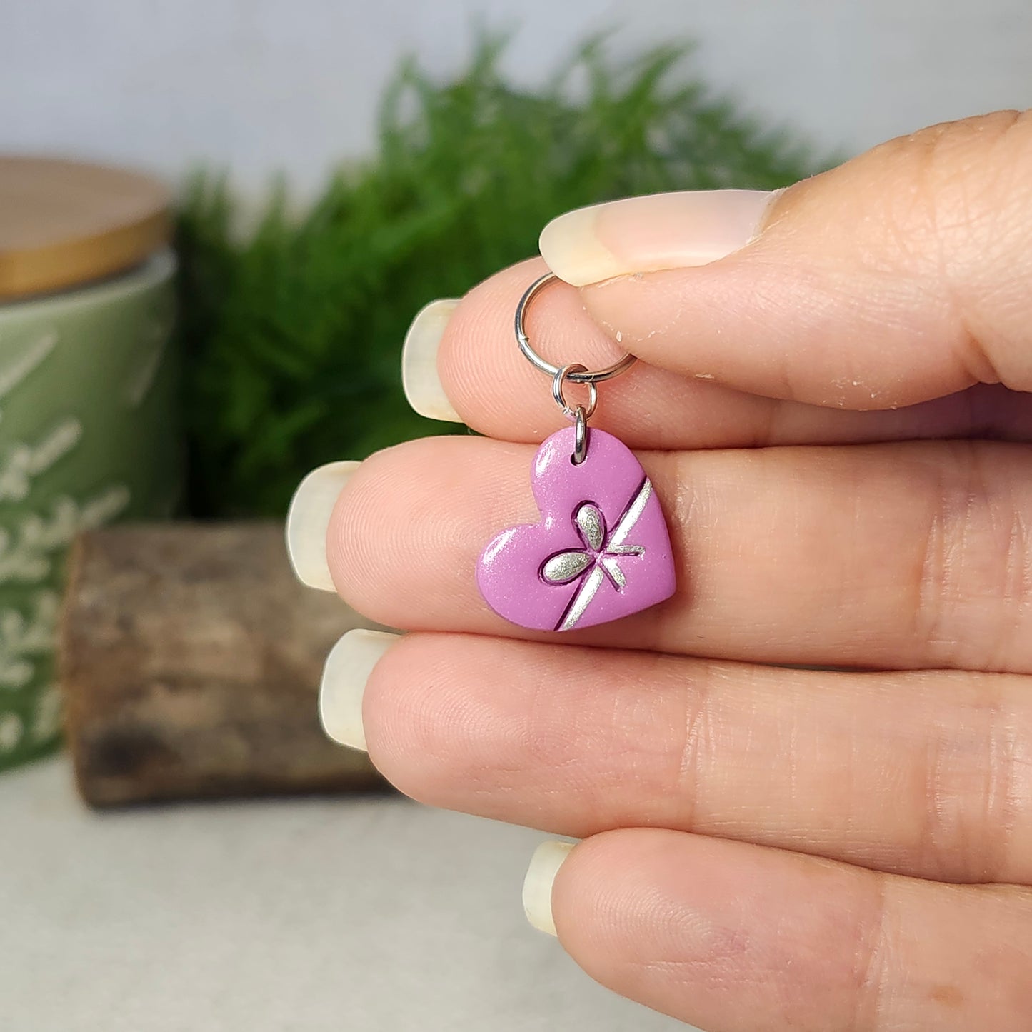 Coeur mauve
