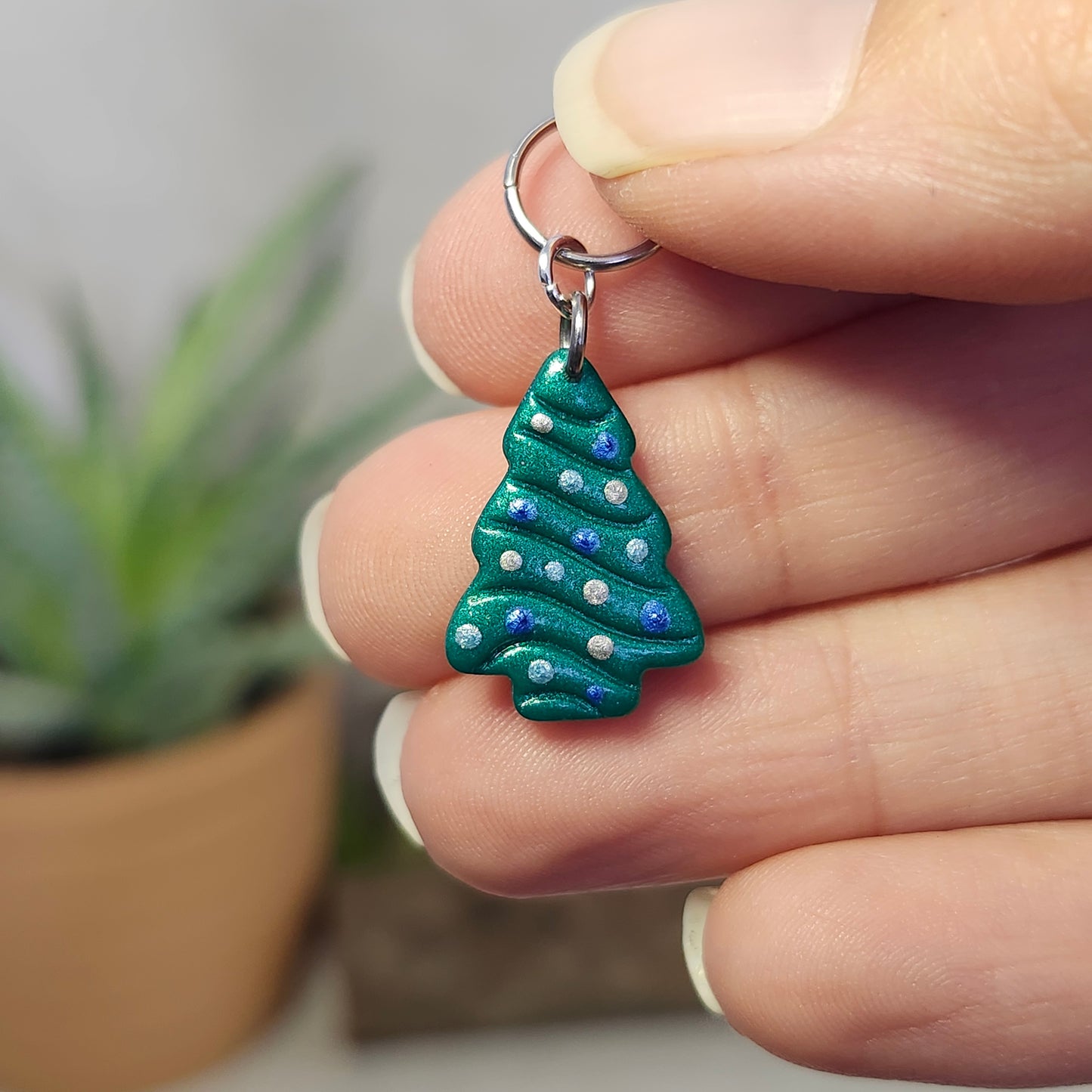 Sapin bleu et argent