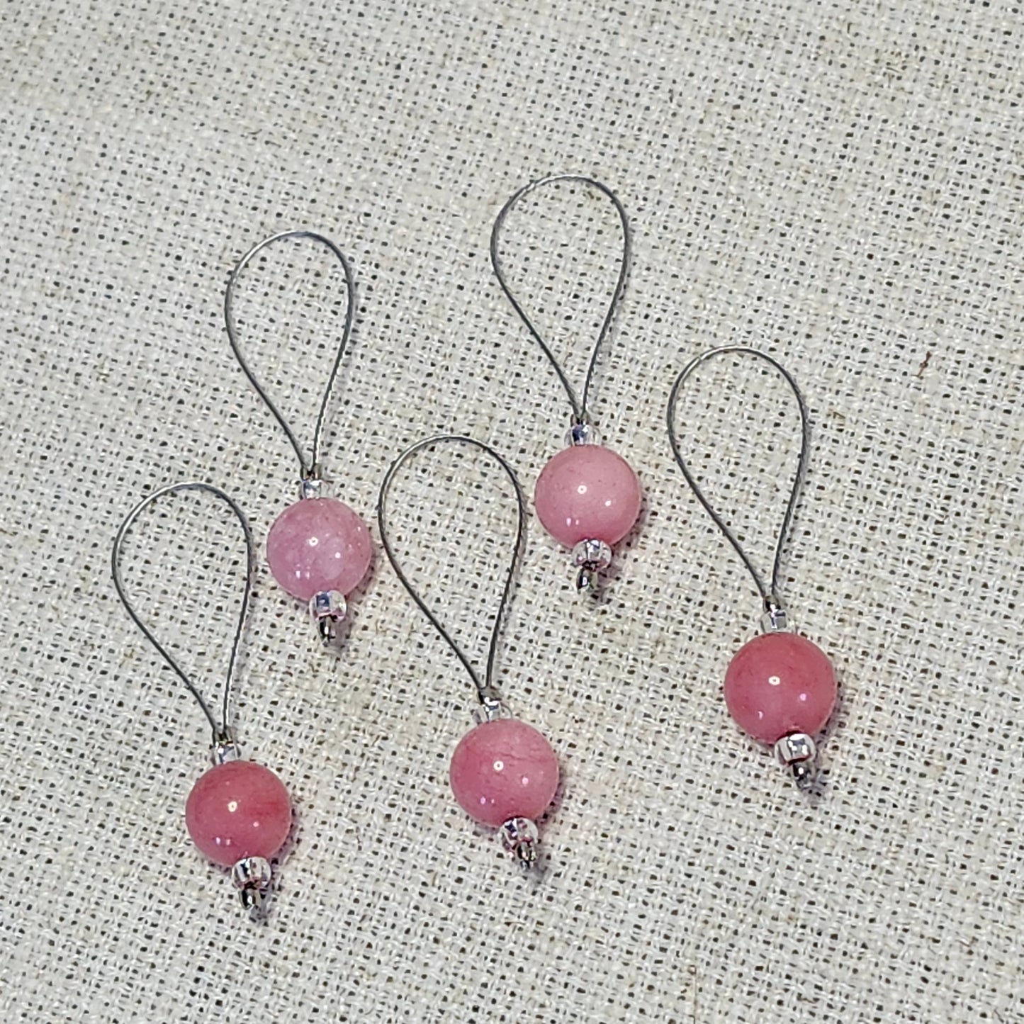 Marqueurs sur fil d'acier - Jade pêche