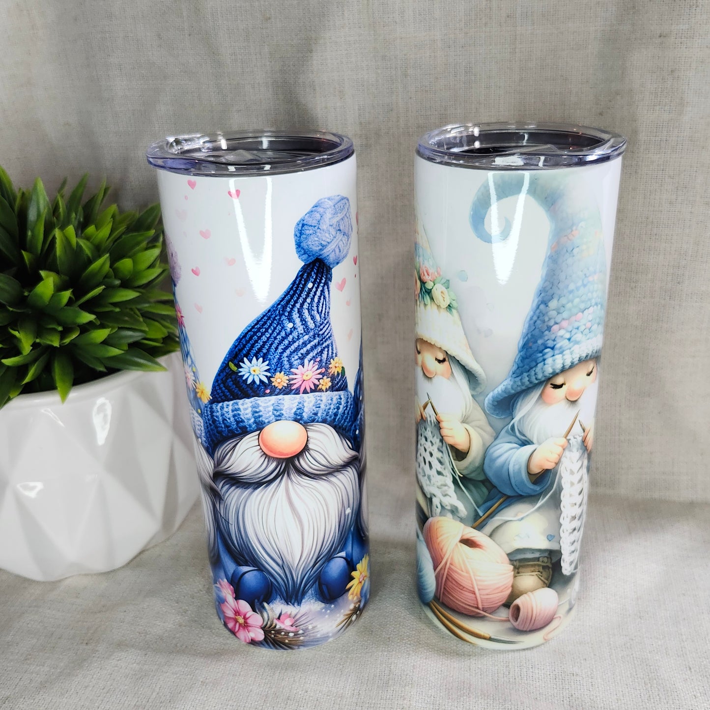 Gobelet Trio de gnomes bleus