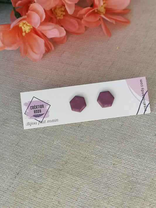 Hexagone mauve