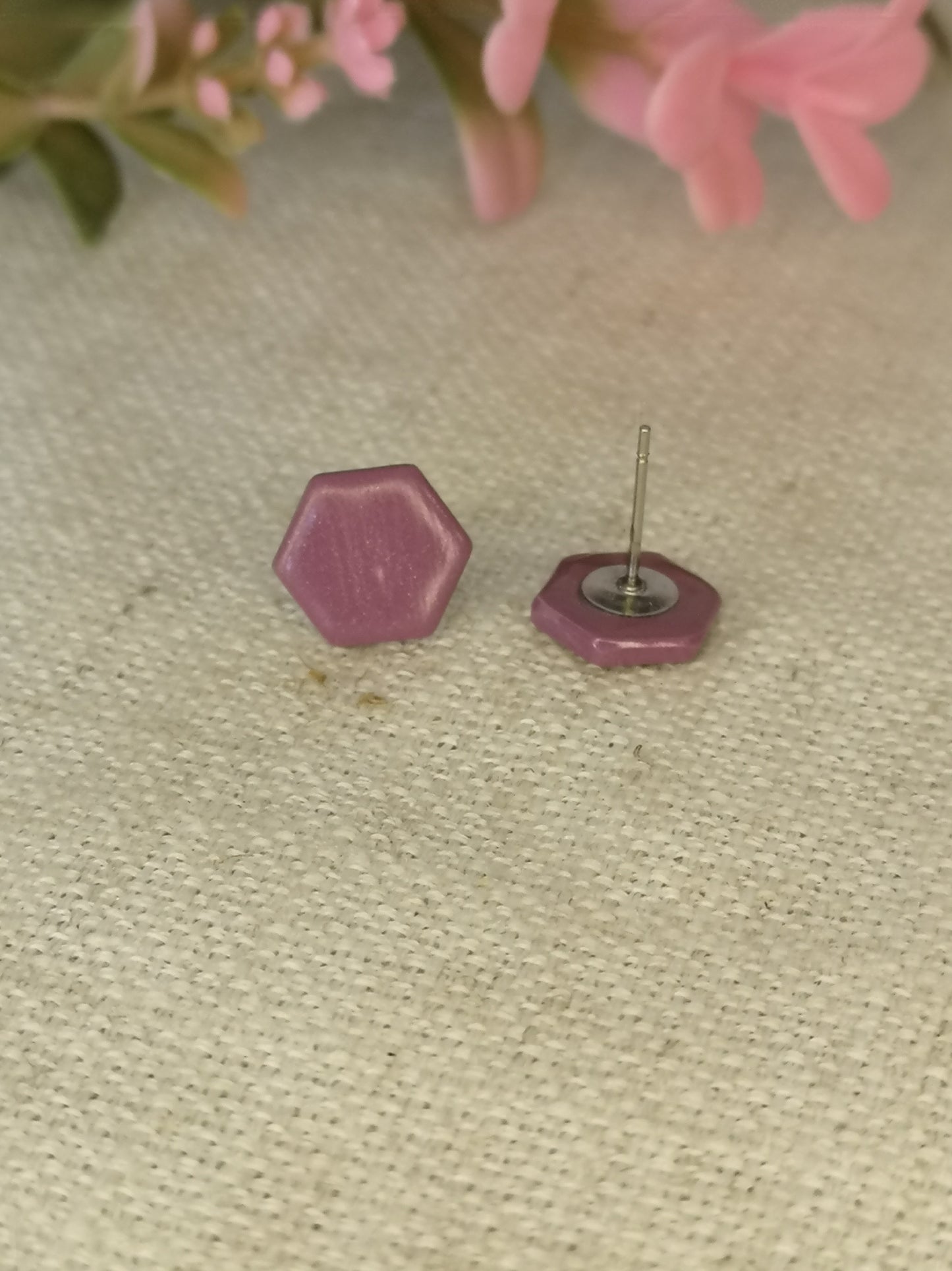 Hexagone mauve