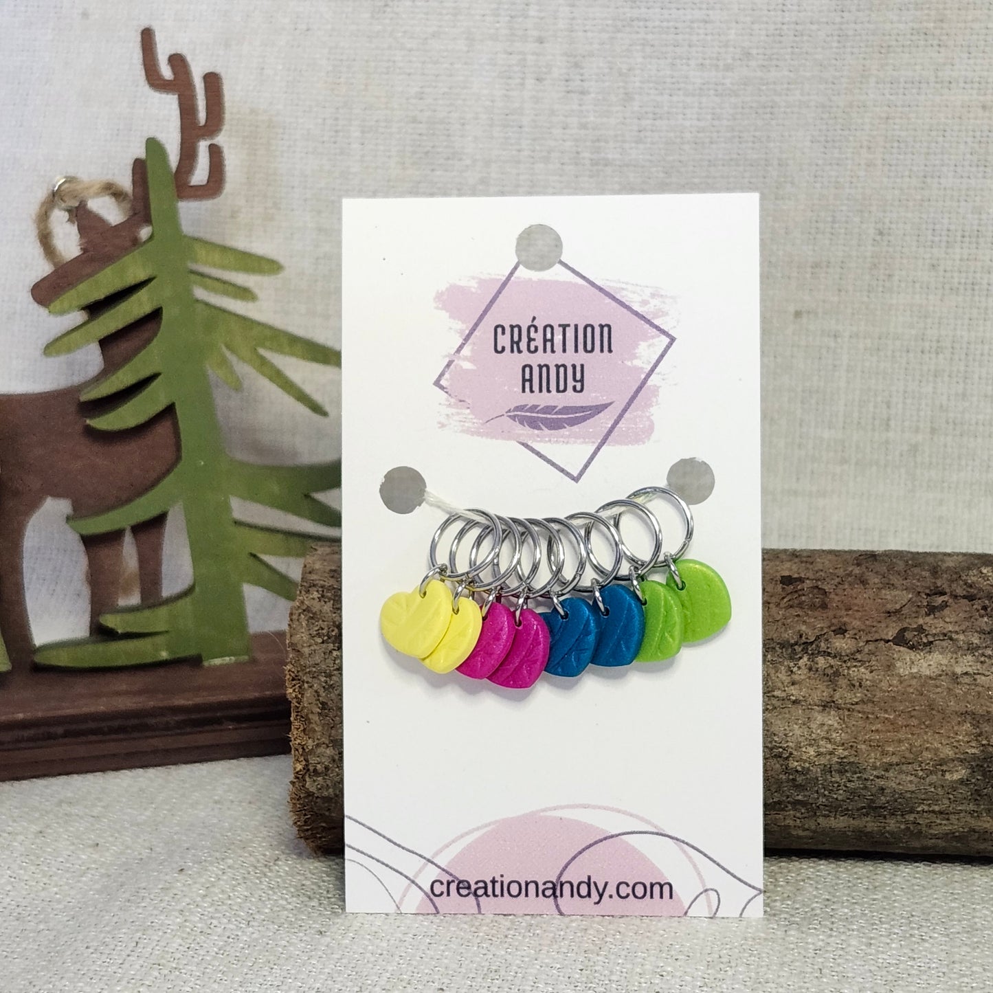 Cœurs en balle de laine - Éclaté