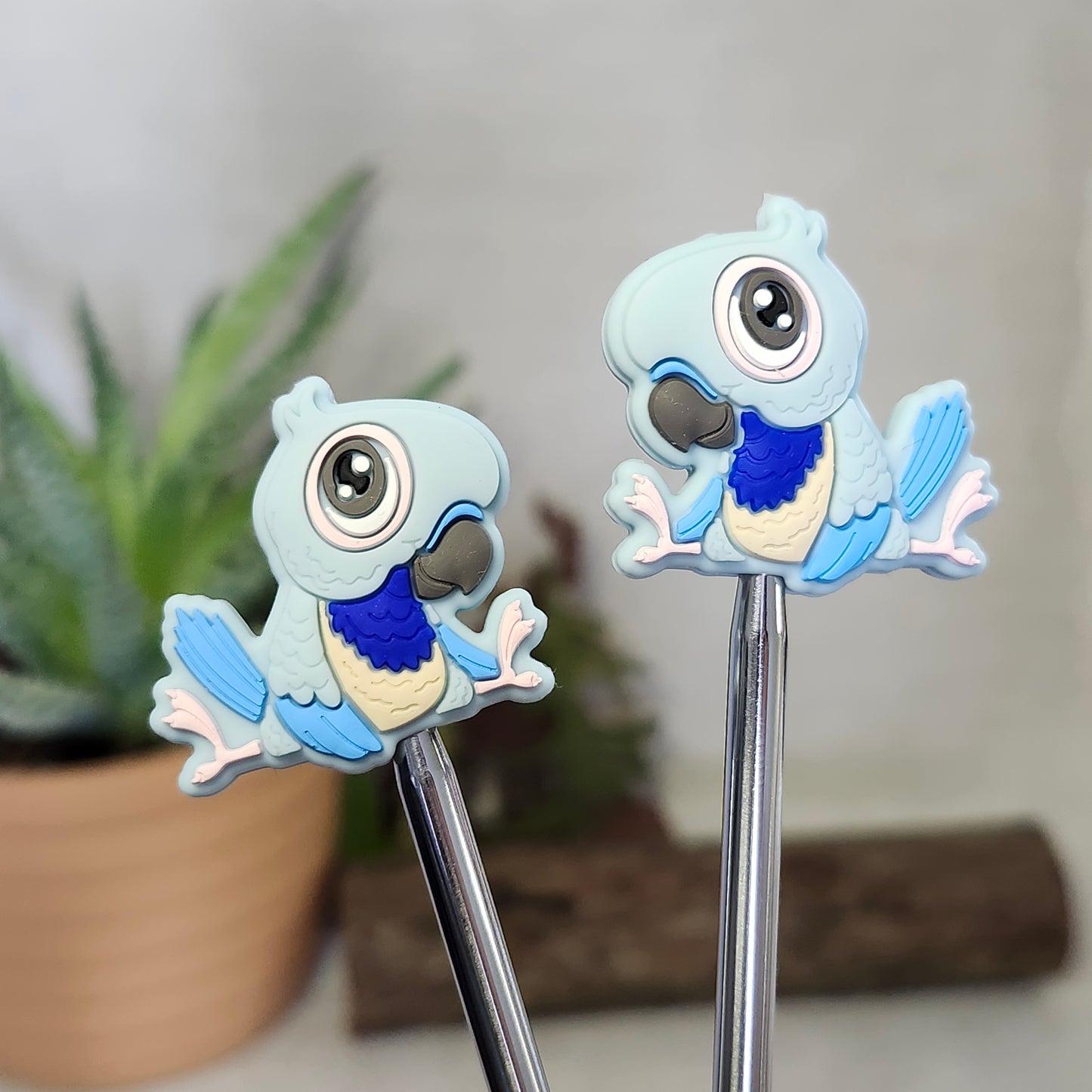 Embouts d’aiguille Perroquet – Bleu