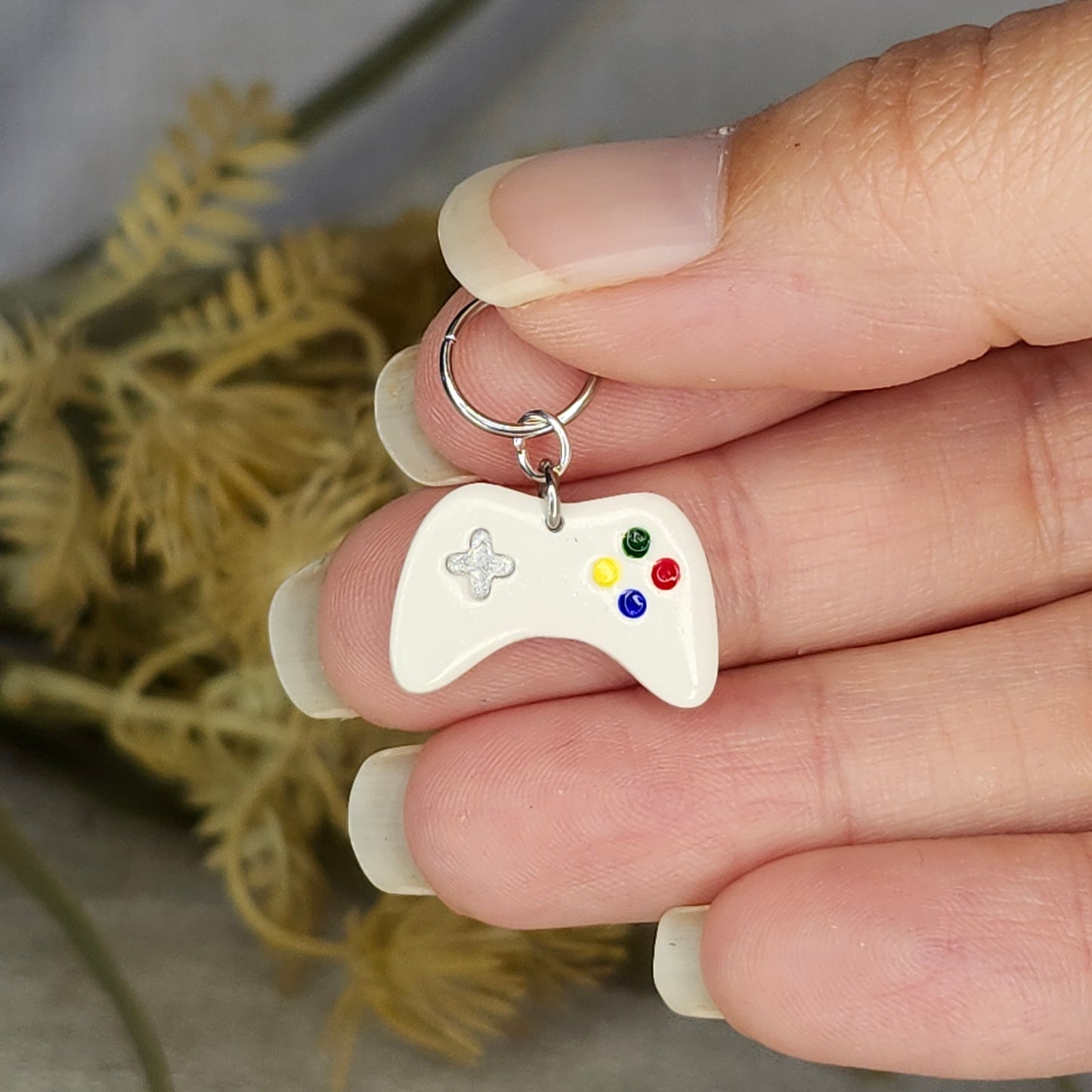 Manette de jeu blanche