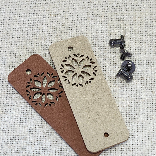 Étiquettes pour tricot - Beige et brun