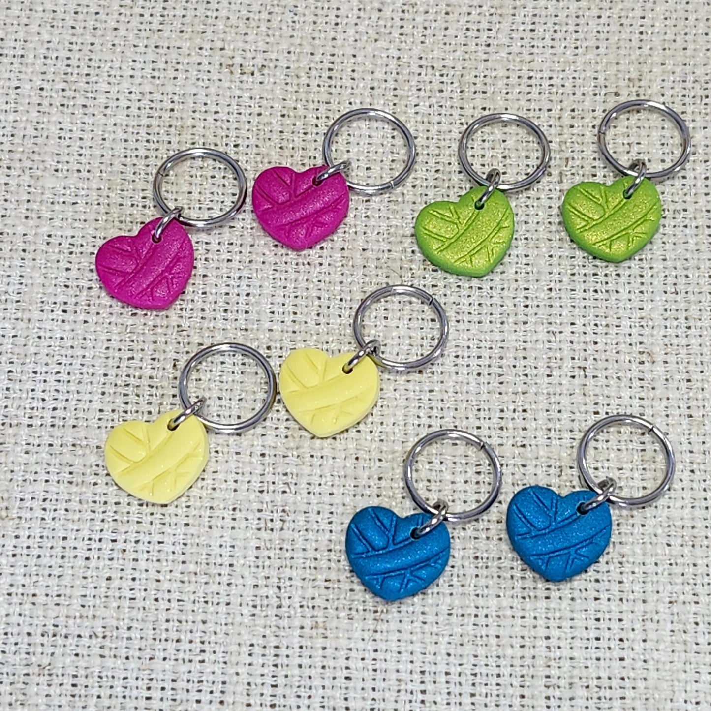 Cœurs en balle de laine - Éclaté