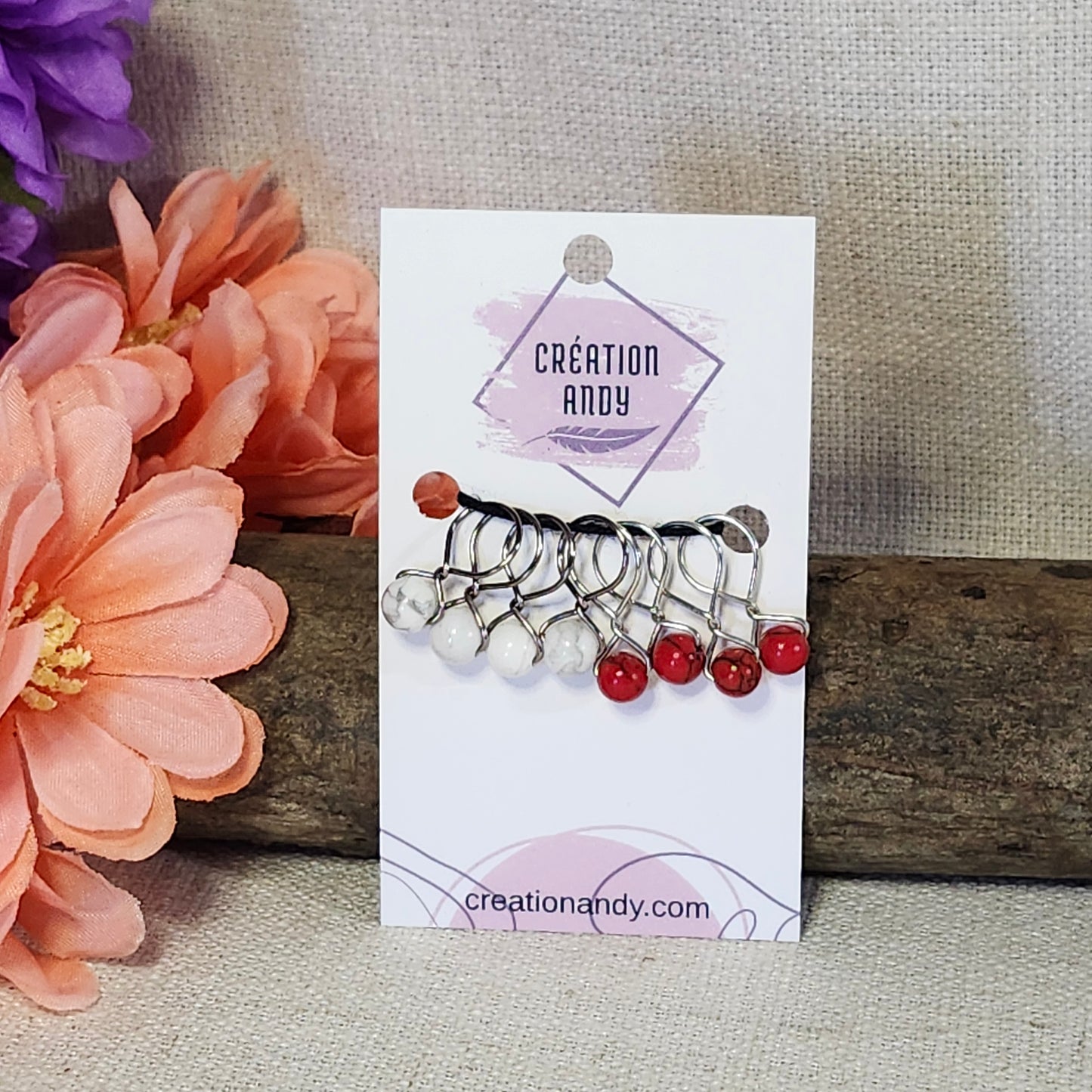 Orbe mini - Marbre et Cerise
