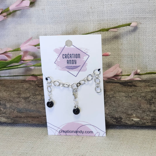 Compteur de rangs 6mm - Onyx noir