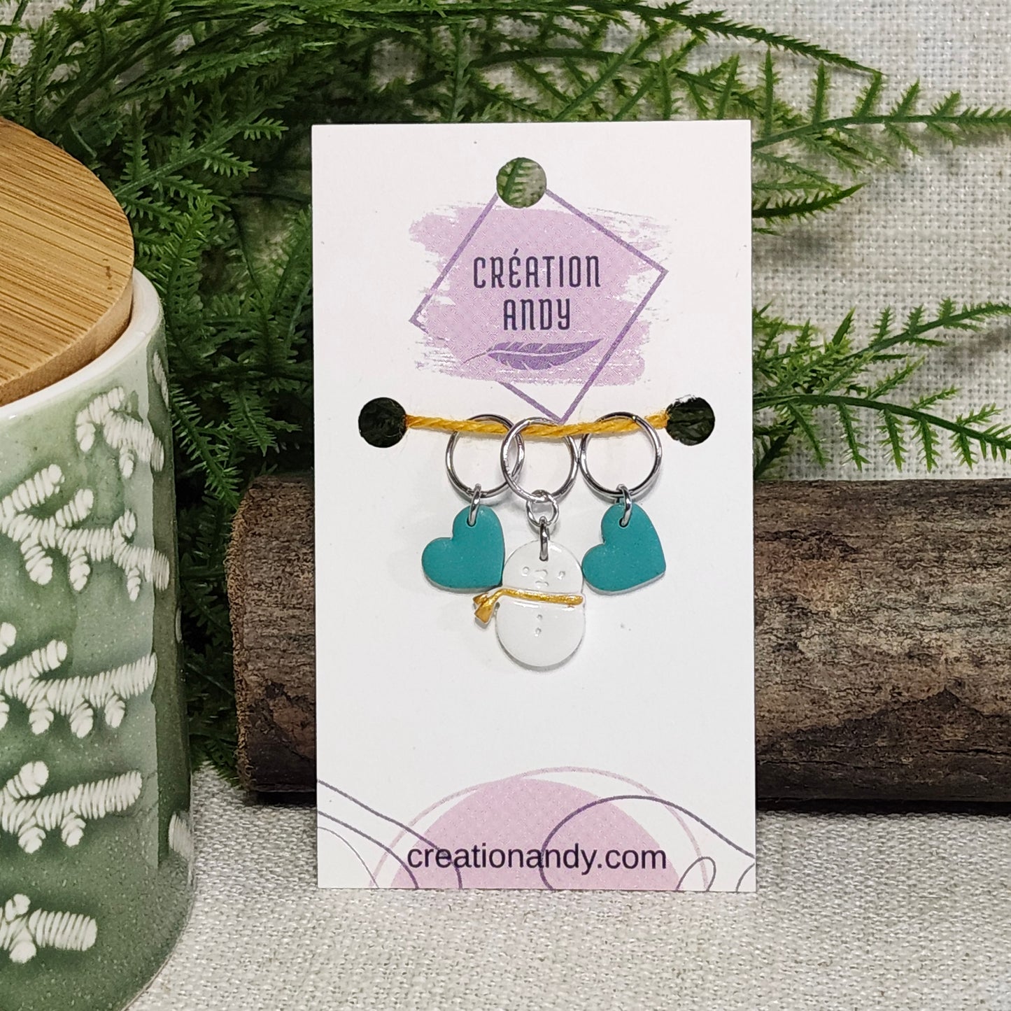 Bonhomme de neige avec dorure