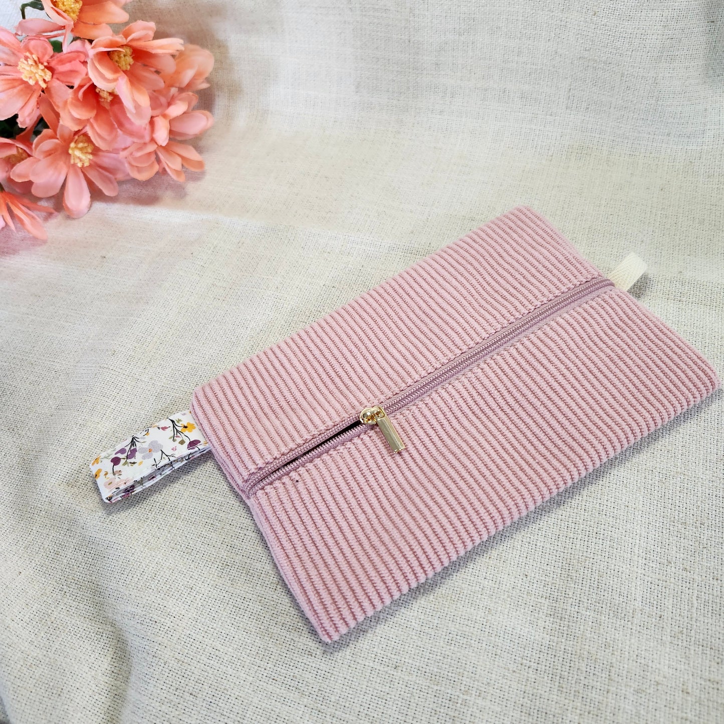 Velis Carnet - Velours rose