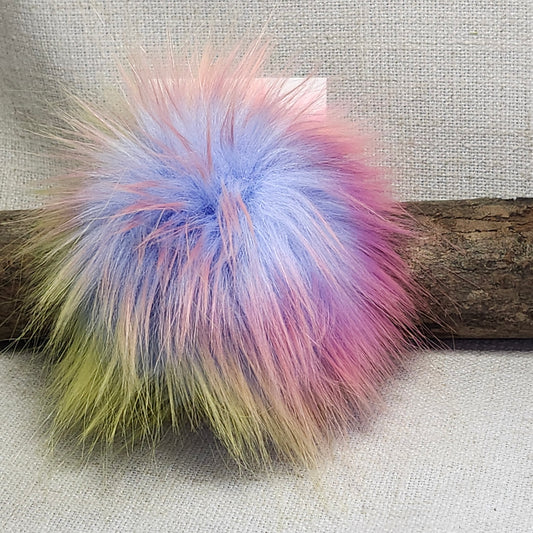 Pompon multicolore - orange