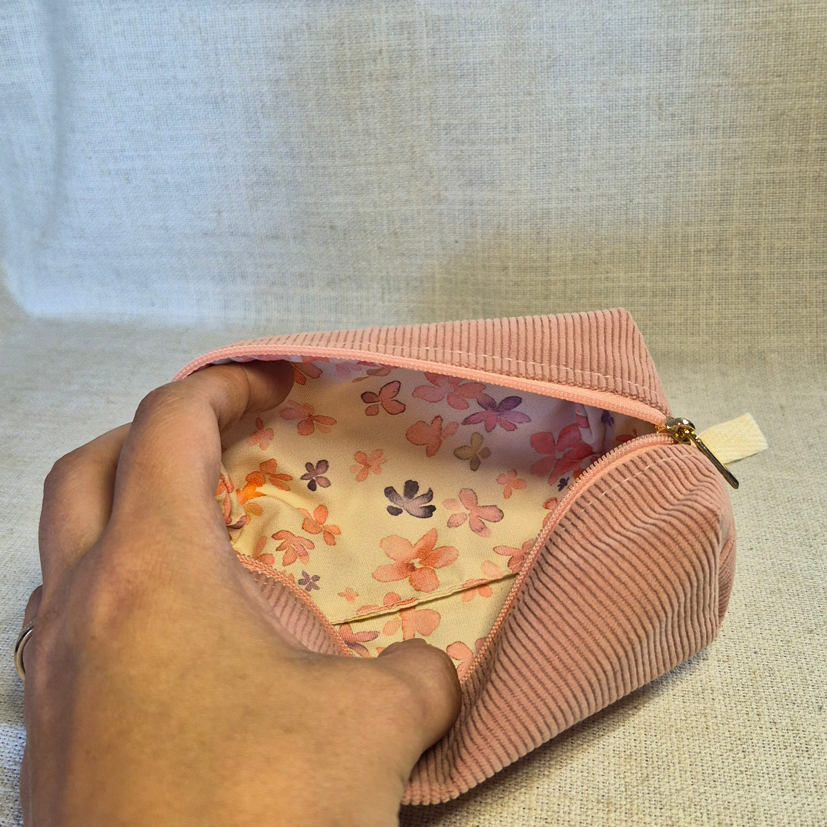 Velis Signature - Vieux rose X Fleurs aquarelles