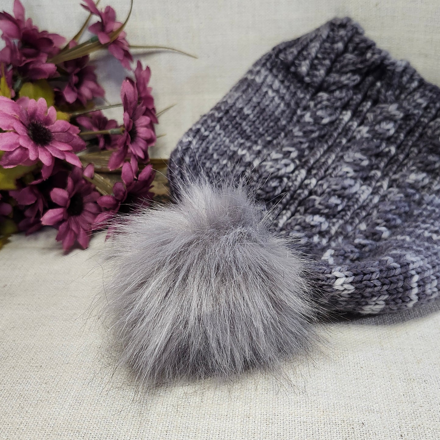 Pompon multicolore - rose