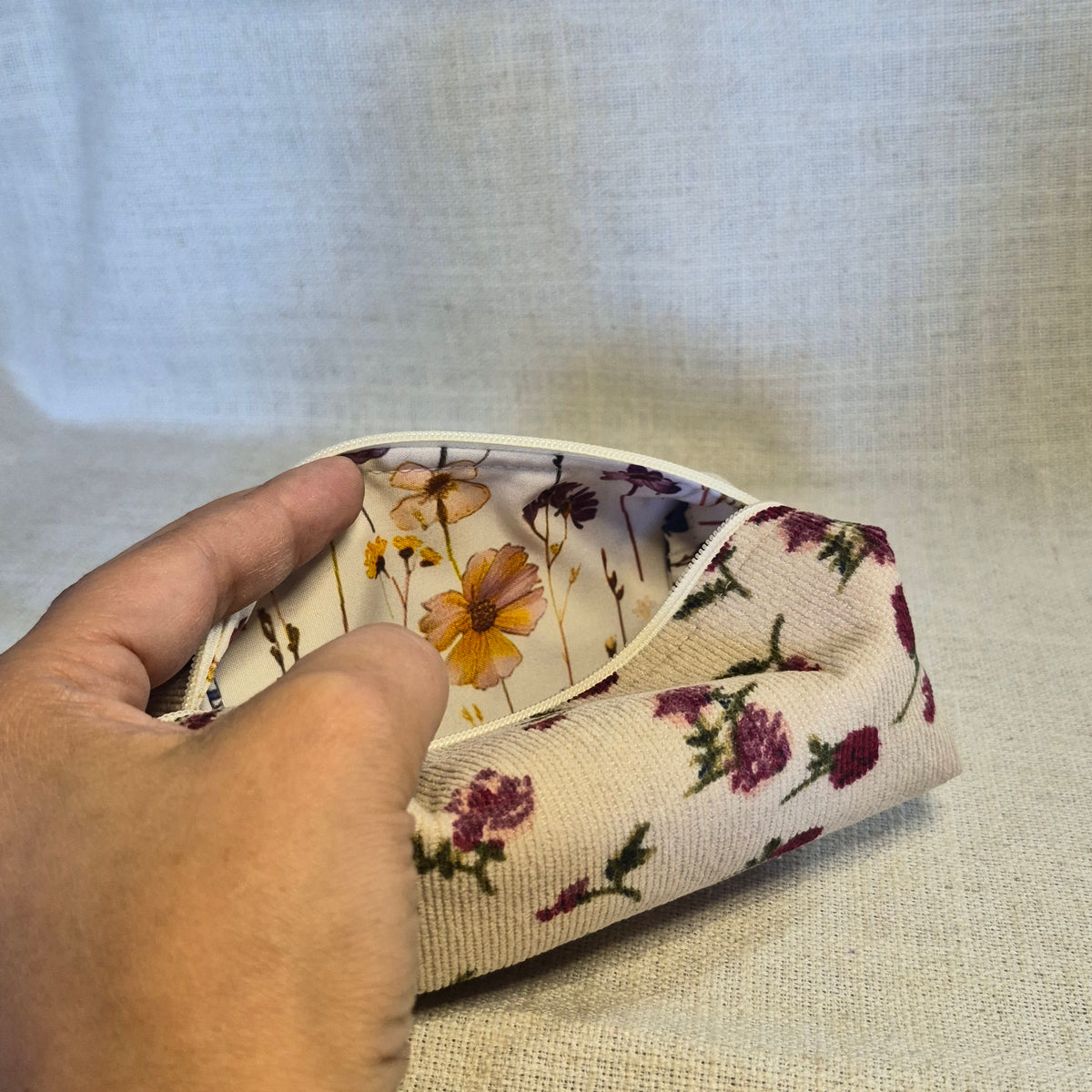 Velis Signature - Beige avec roses X Champs fleuri