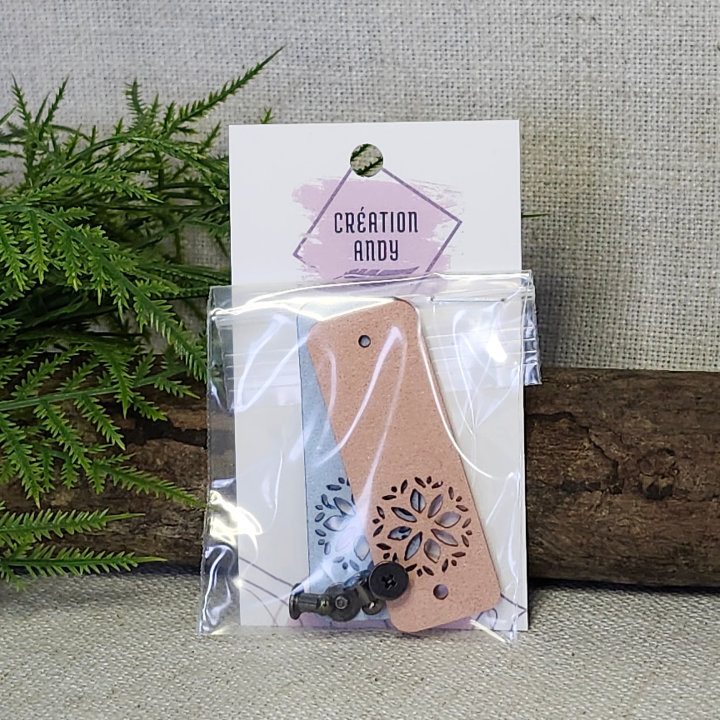 Étiquettes pour tricot - Orange et Bleu