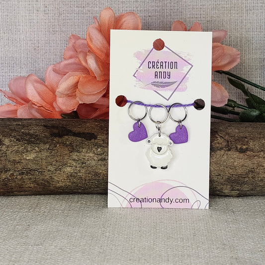 Mouton blanc de face