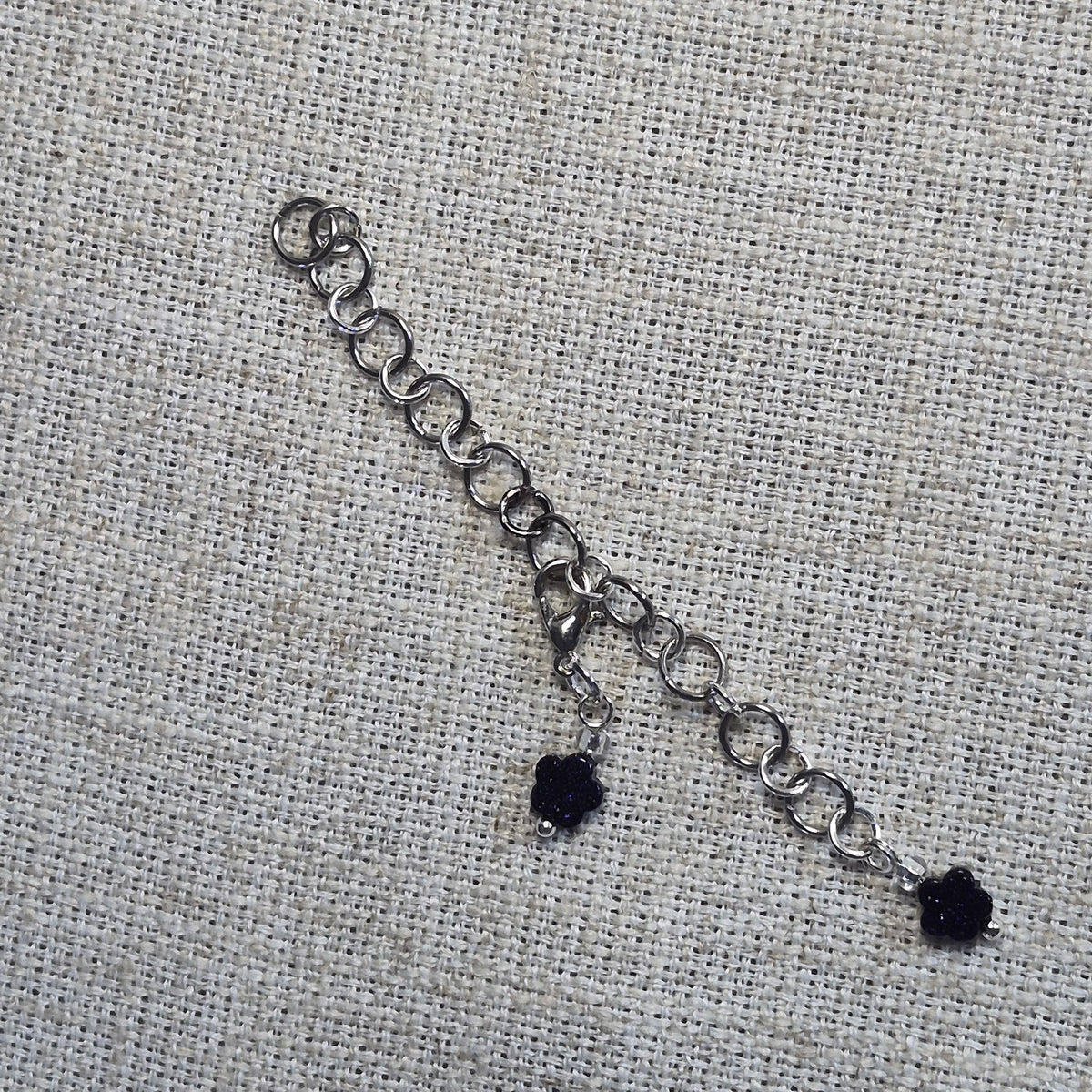 Compteur de rangs fantaisie 6mm - Fleur brillante