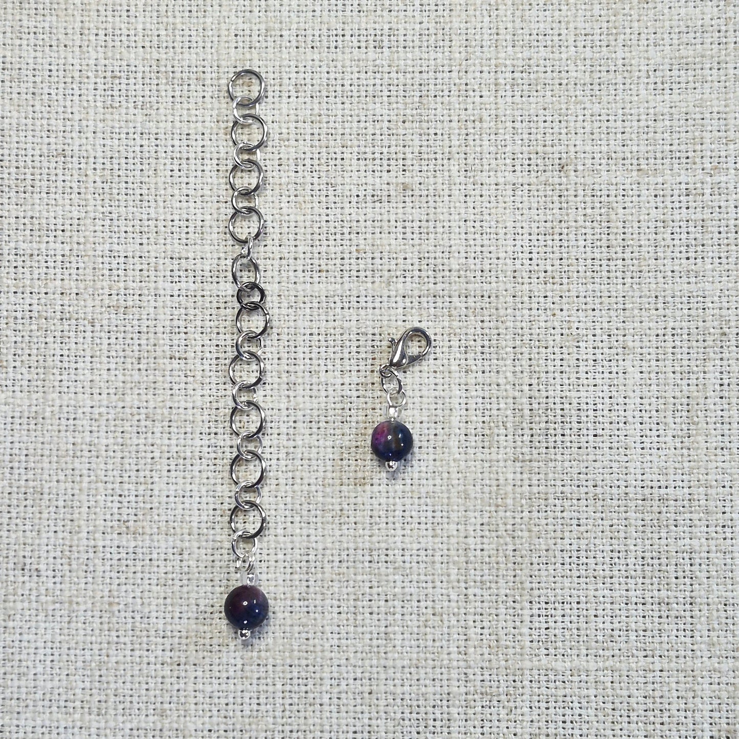 Compteur de rangs 6mm - Pierre de lune Galaxie
