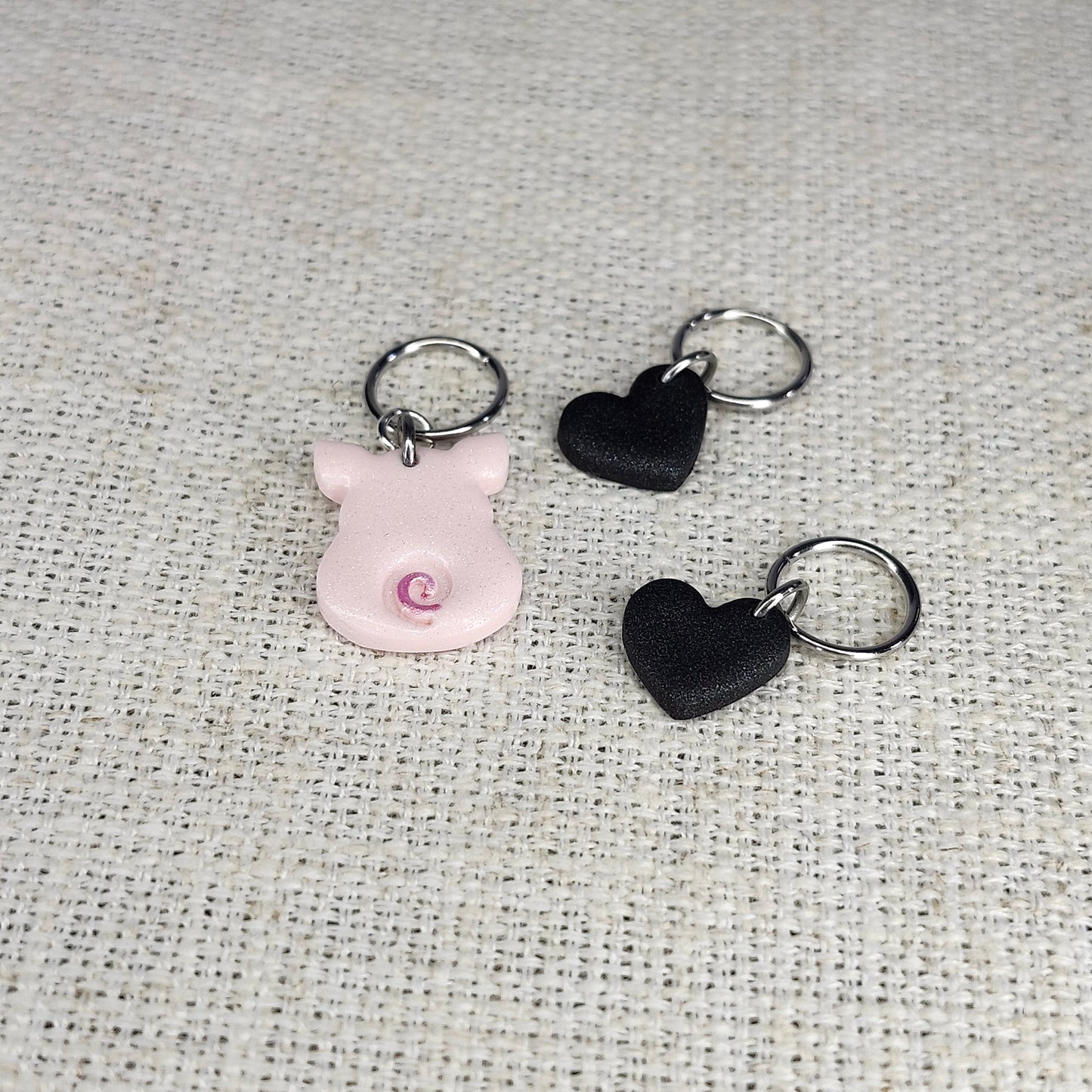 Cochon rose de dos