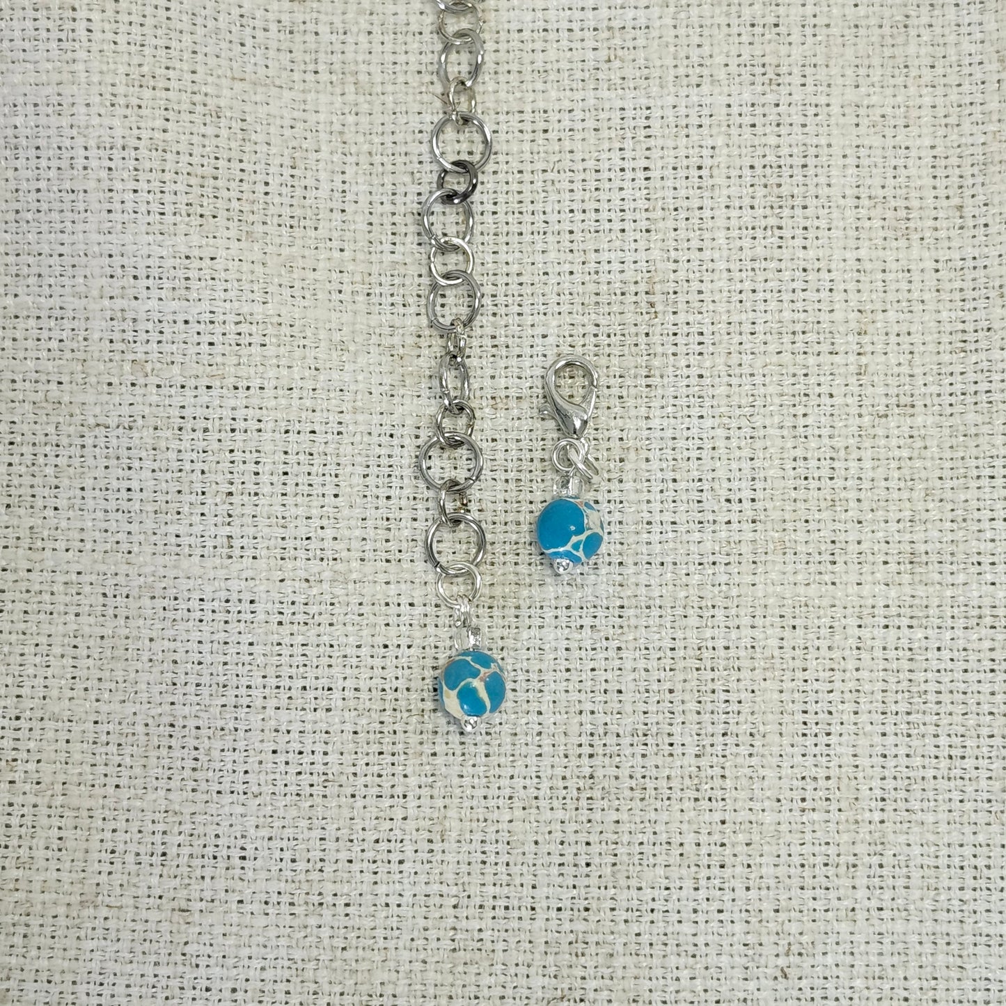 Compteur de rangs 6mm - Marbre impérial turquoise