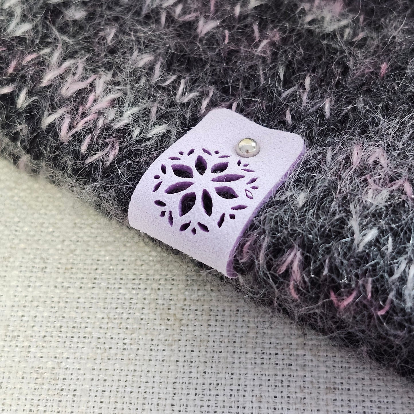 Étiquettes pour tricot - Beige et brun