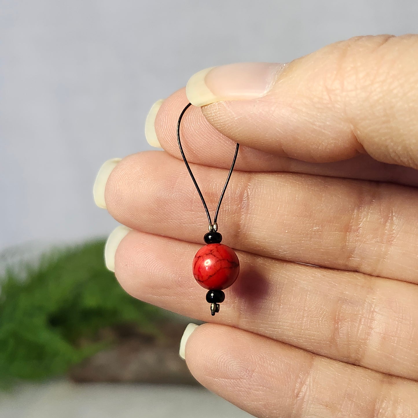 Marqueurs sur fil d'acier - Turquoise rouge