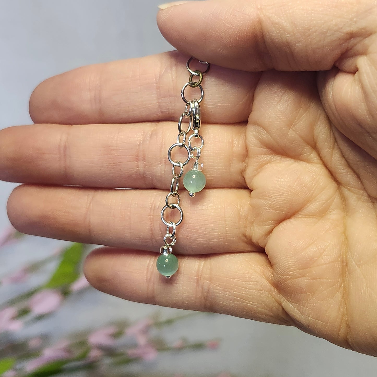Compteur de rangs 6mm - Verre bleu vert