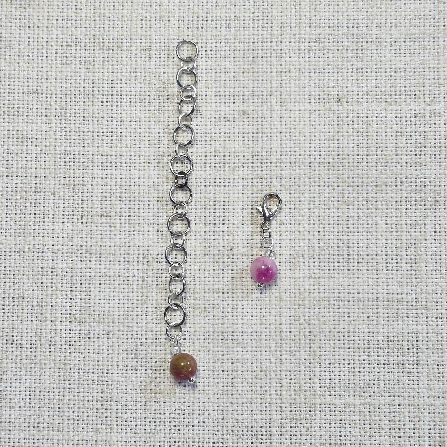 Compteur de rangs 6mm - Tourmaline pastèque