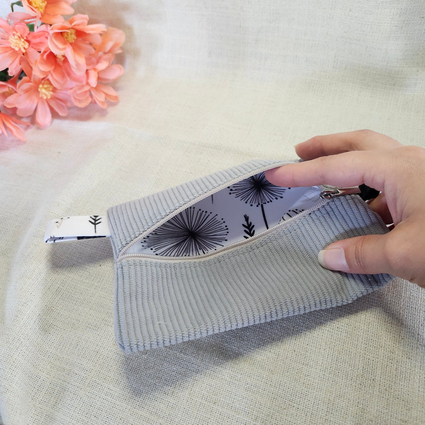Velis Carnet - Velours gris