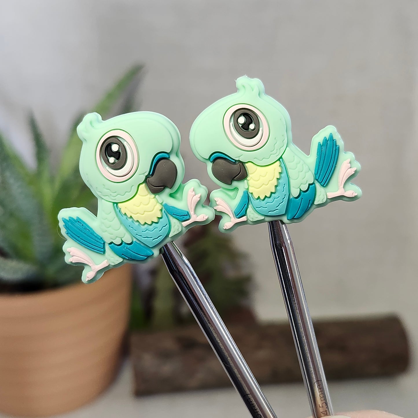 Embouts d’aiguille Perroquet – Vert menthe