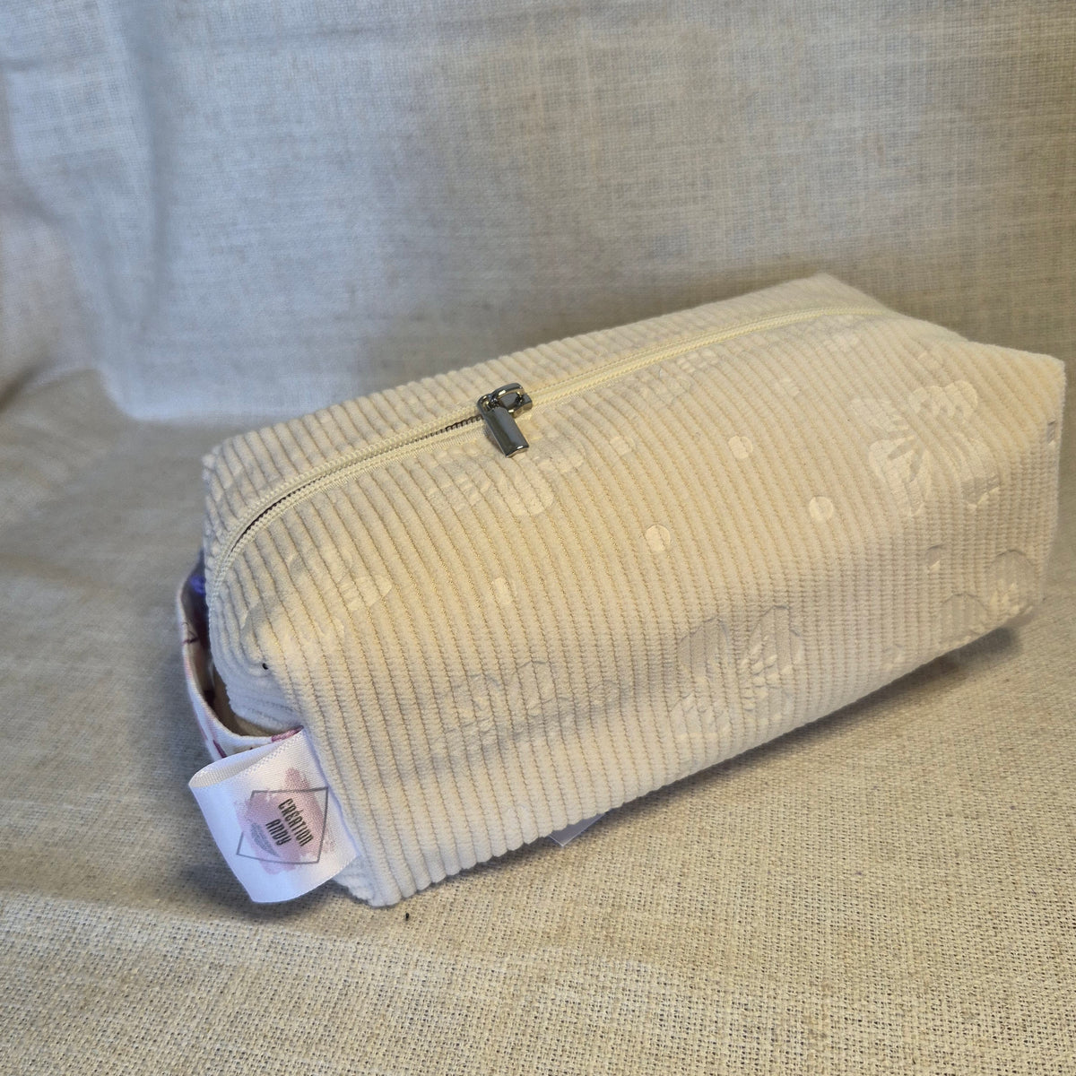 Velis XL - Crème avec fleurs X Feuillage mauve