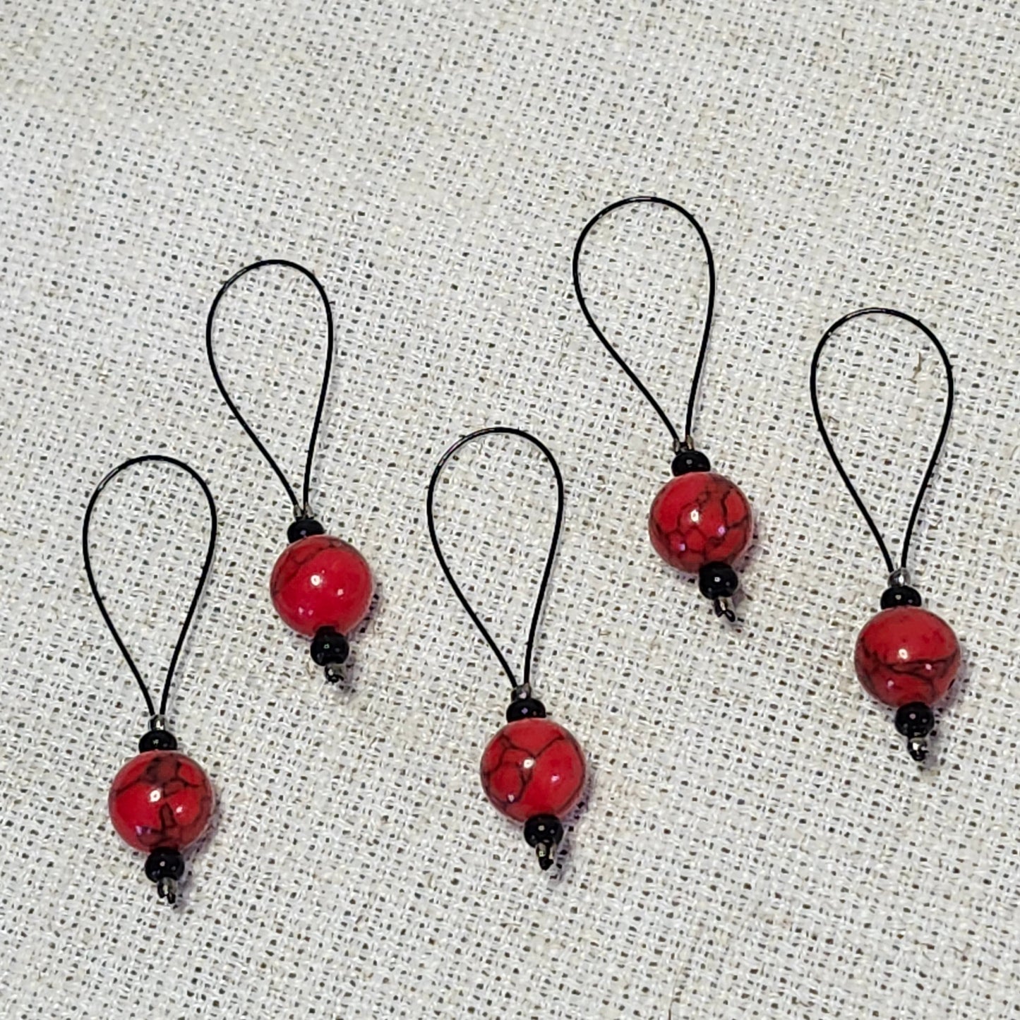 Marqueurs sur fil d'acier - Turquoise rouge