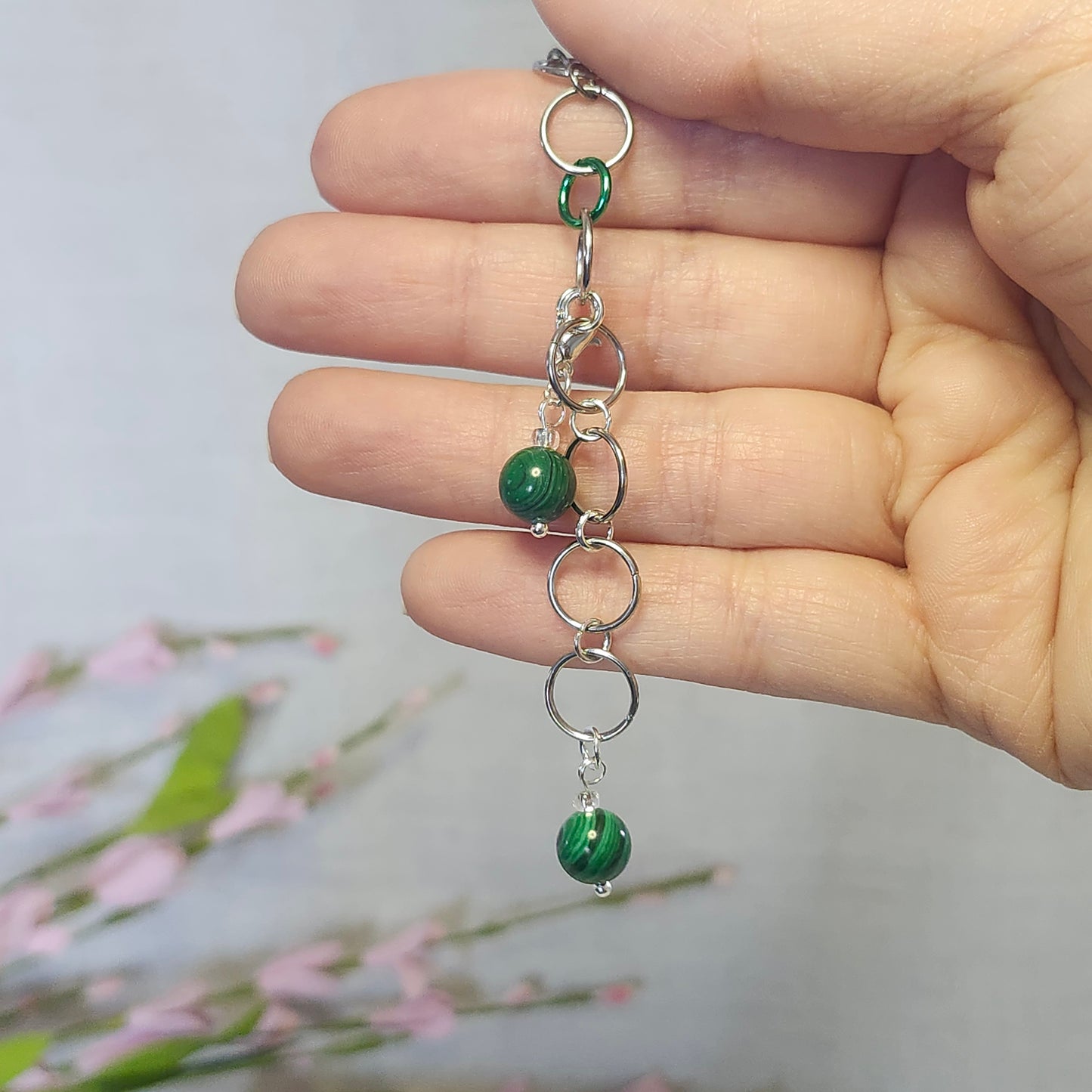 Compteur de rangs 10mm - Malachite vert