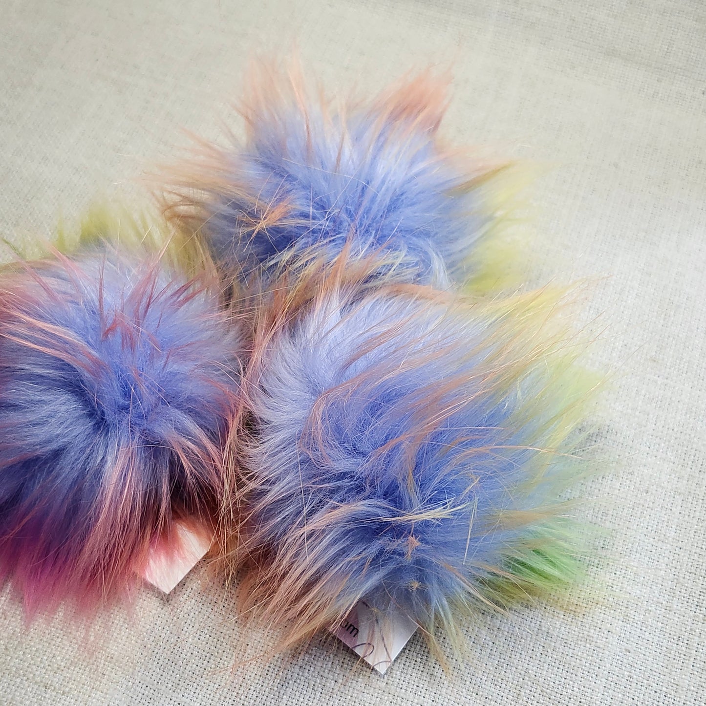 Pompon multicolore - orange