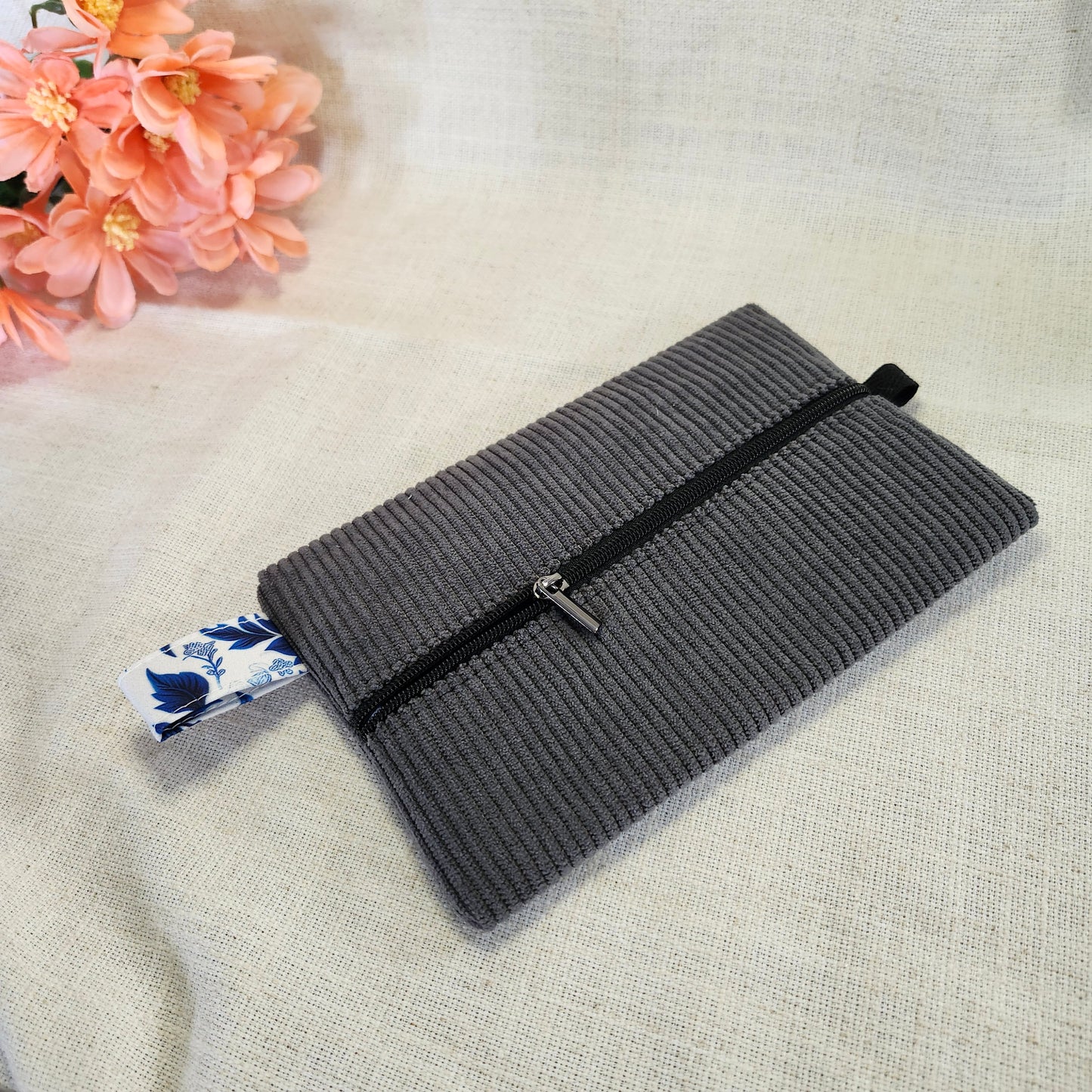 Velis Carnet - Velours gris foncé